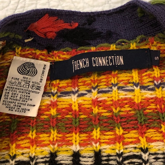 Vintage French Connection wool cardigan sweater. Size medium. - Picture 5 of 10